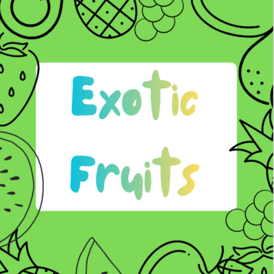 Exotic Fruits Coloring Pages | Printable & Digital Fruit Coloring Activity | 6 Unique Fruit Sheets | Kids Learning & Creative Fun | A4 PDF