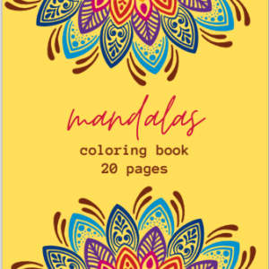 20+ Mandalas Coloring Book | Experienced Level Vol 1 | Printable & Digital Mandala Coloring Book | Stress Relief | A4 PDF